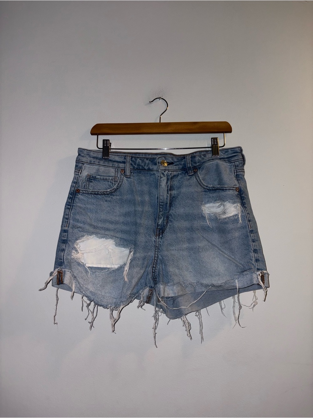 American Eagle | Distressed Denim Shorts